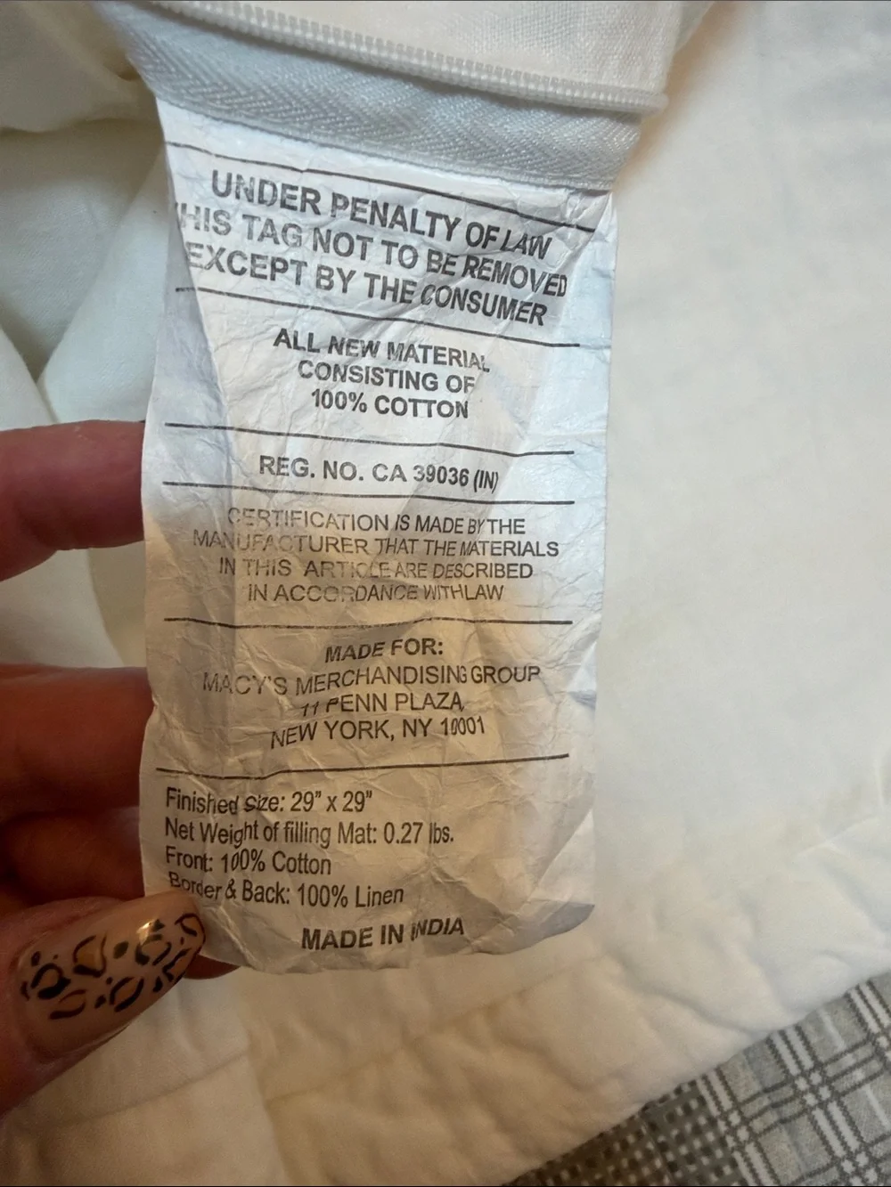 White Quilted Pillow Covers- Soft Everyday Comfort Oake